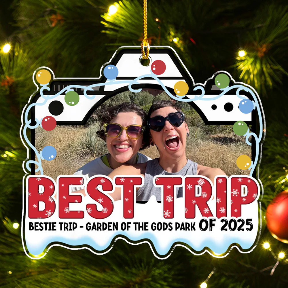 Best Trip Ever - Personalized Custom Acrylic Ornament - Image 2
