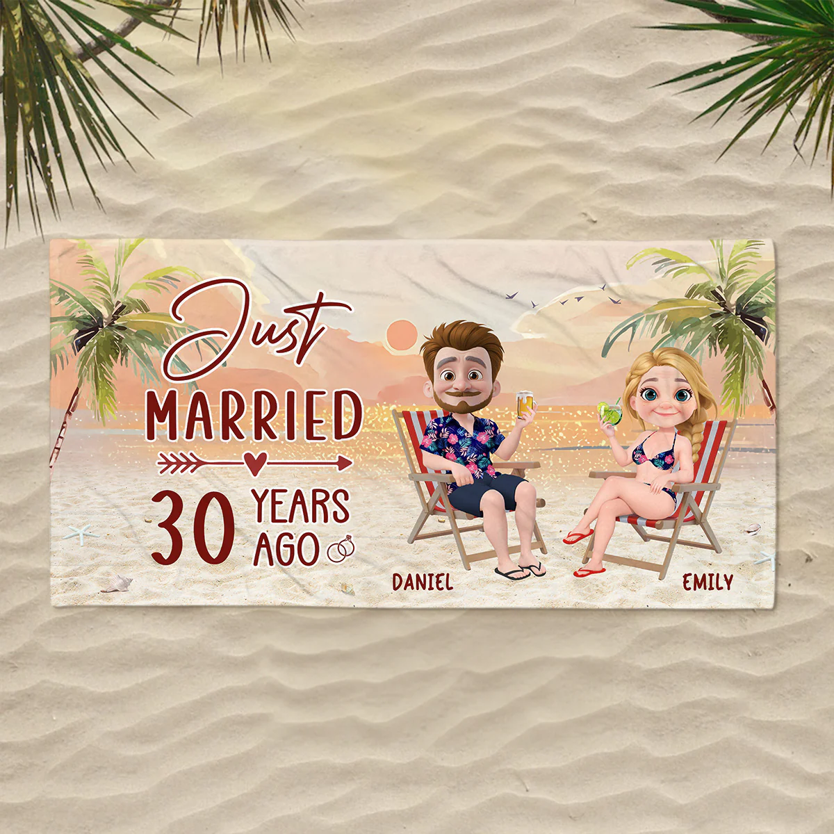 Best Vacation Ever - Personalized Custom Beach Towel - Image 2