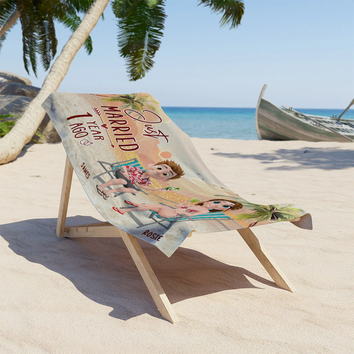 Best Vacation Ever - Personalized Custom Beach Towel - Image 4