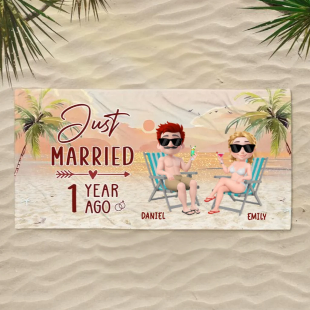 Best Vacation Ever - Personalized Custom Beach Towel - Image 5