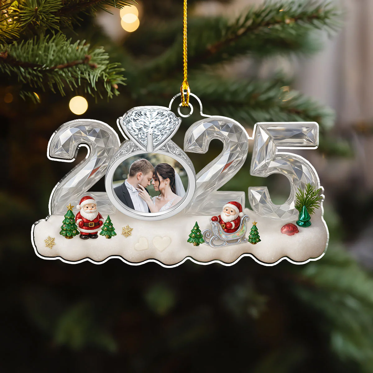 Best Wedding In 2025 - Personalized Custom Acrylic Ornament