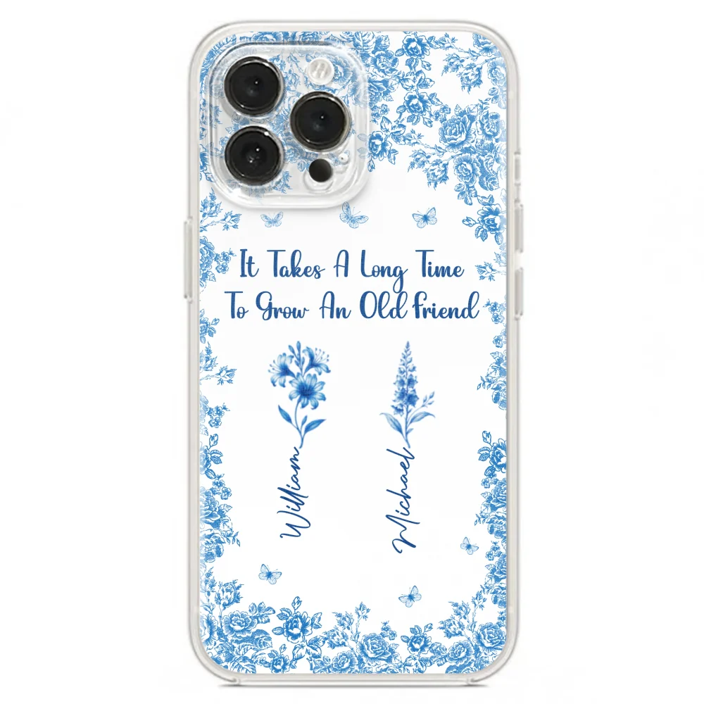 Bestie Flowers Toile De Jouy Style - Personalized Custom Phone Case - Image 19