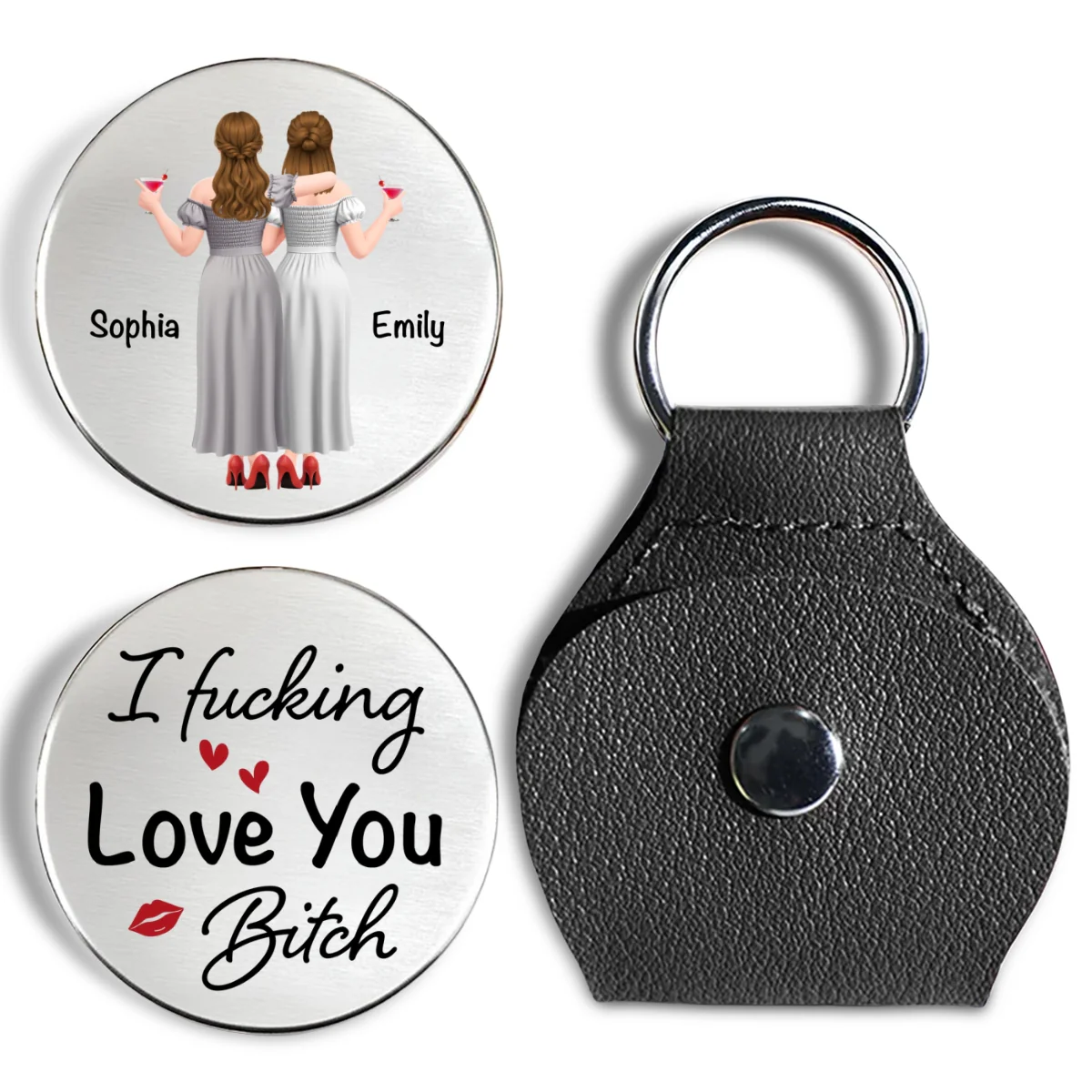 Bestie For Life - Personalized Custom Pocket Hug - Image 8