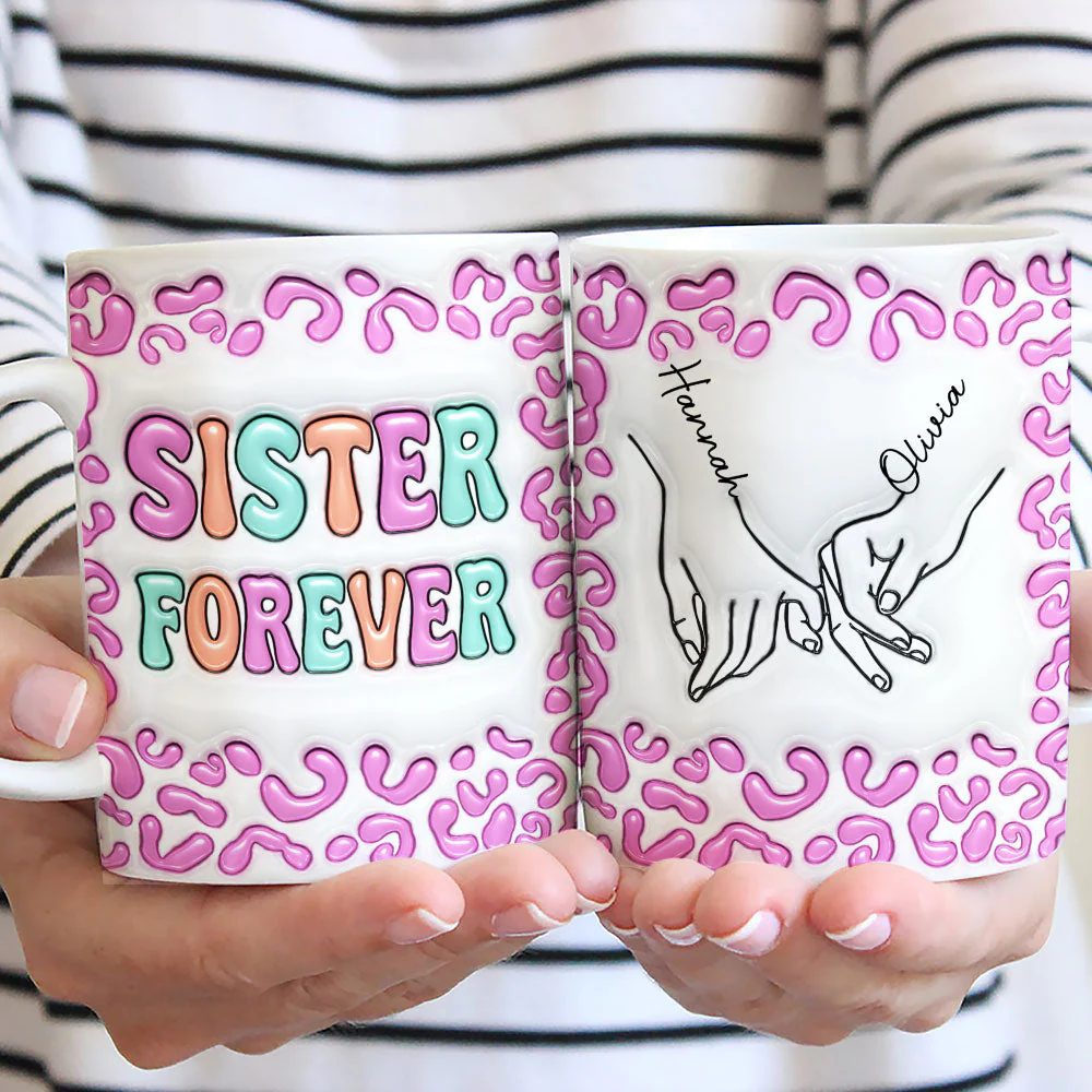 Bestie Forever - Personalized Custom 3D Inflated Effect Mug - Image 2