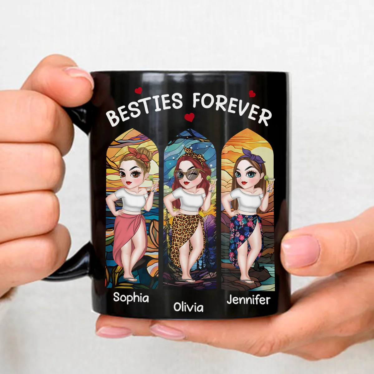 Bestie Forever - Personalized Custom Coffee Mug - Image 2