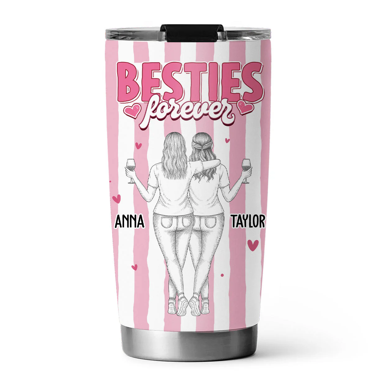 Bestie Make Life Cuter - Personalized Custom Tumbler