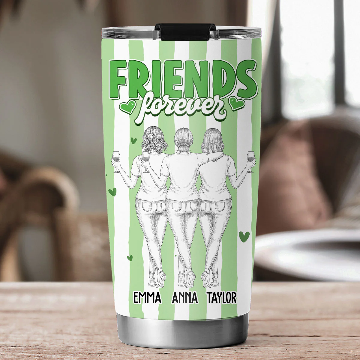 Bestie Make Life Cuter - Personalized Custom Tumbler - Image 2