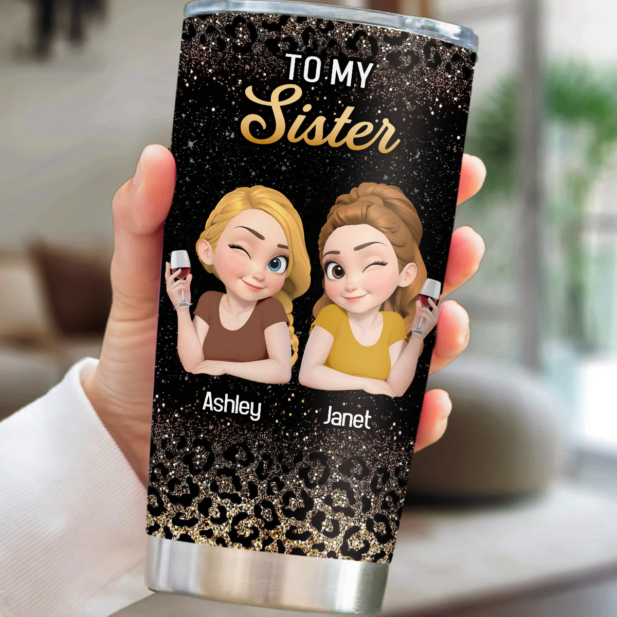 Bestie On Point - Personalized Custom Tumbler - Image 3