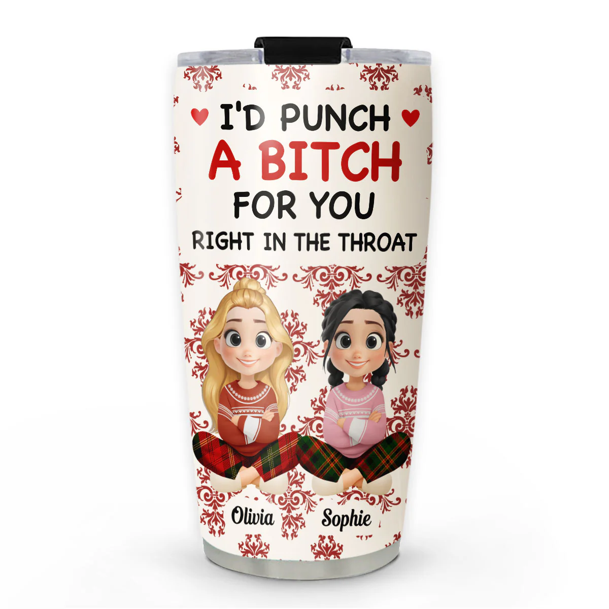 Bestie With Christmas 2025 - Personalized Custom Tumbler