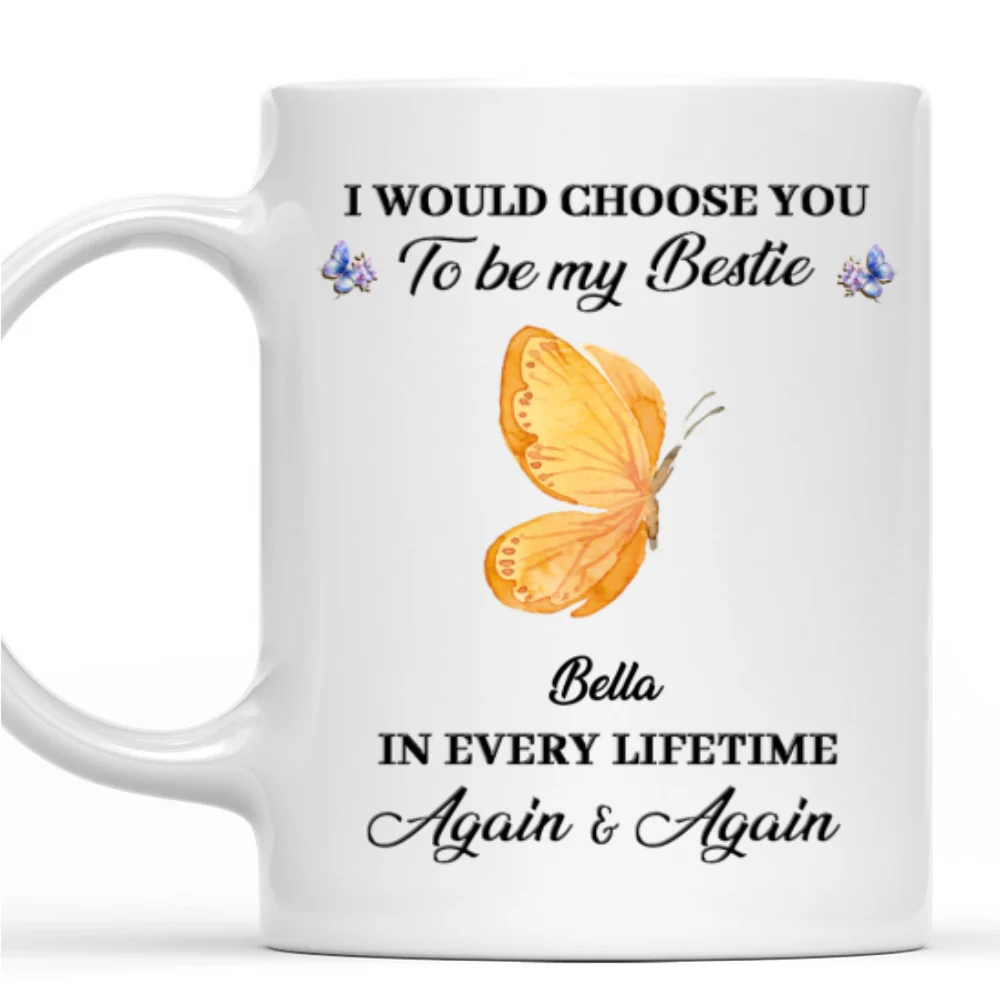 Besties For Life - Personalized Custom Coffee Mug - Image 8