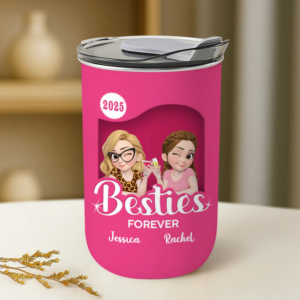 Besties Forever - Personalized Custom 10oz Tumbler - Image 2