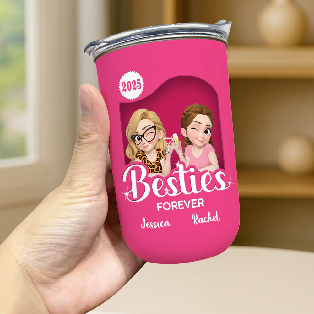 Besties Forever - Personalized Custom 10oz Tumbler - Image 3