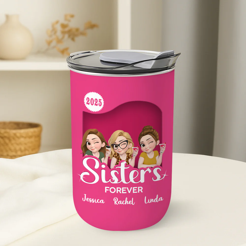 Besties Forever - Personalized Custom 10oz Tumbler - Image 4