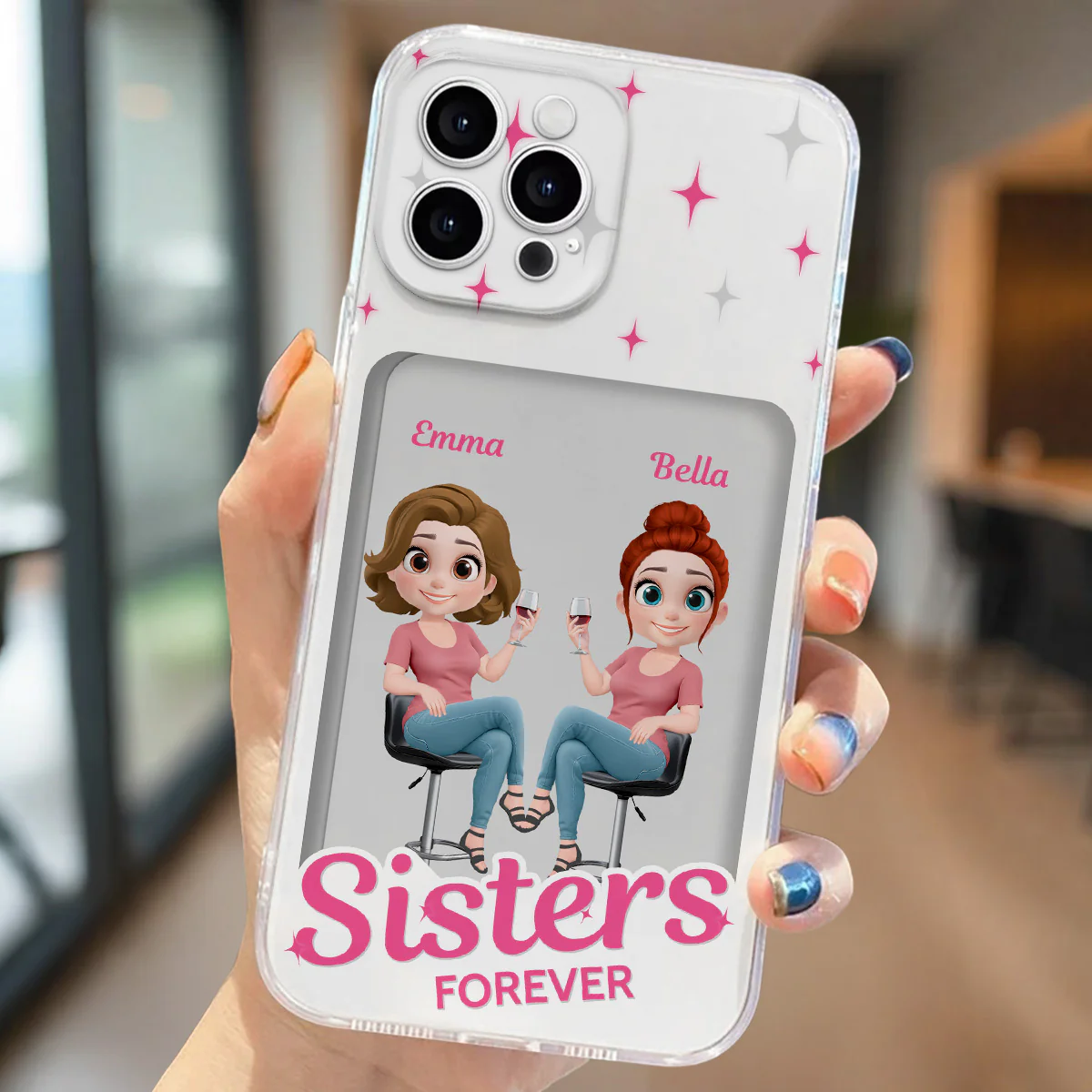 Besties Together - Personalized Custom Phone Case - Image 2
