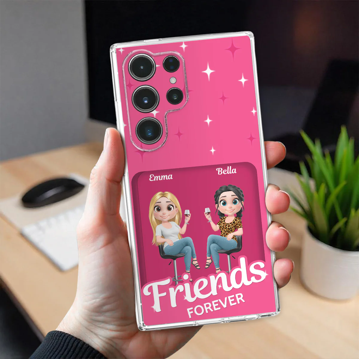 Besties Together - Personalized Custom Phone Case - Image 5