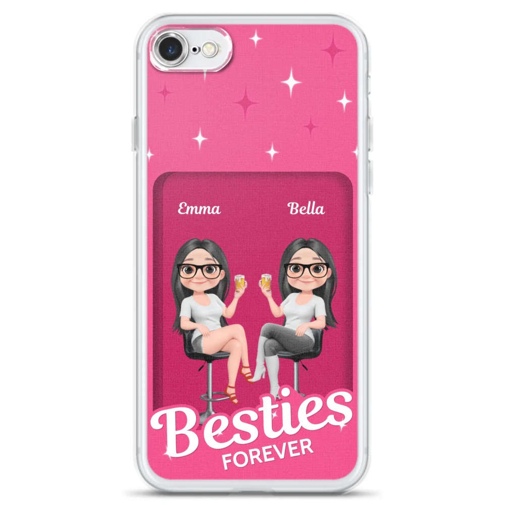 Besties Together - Personalized Custom Phone Case - Image 6