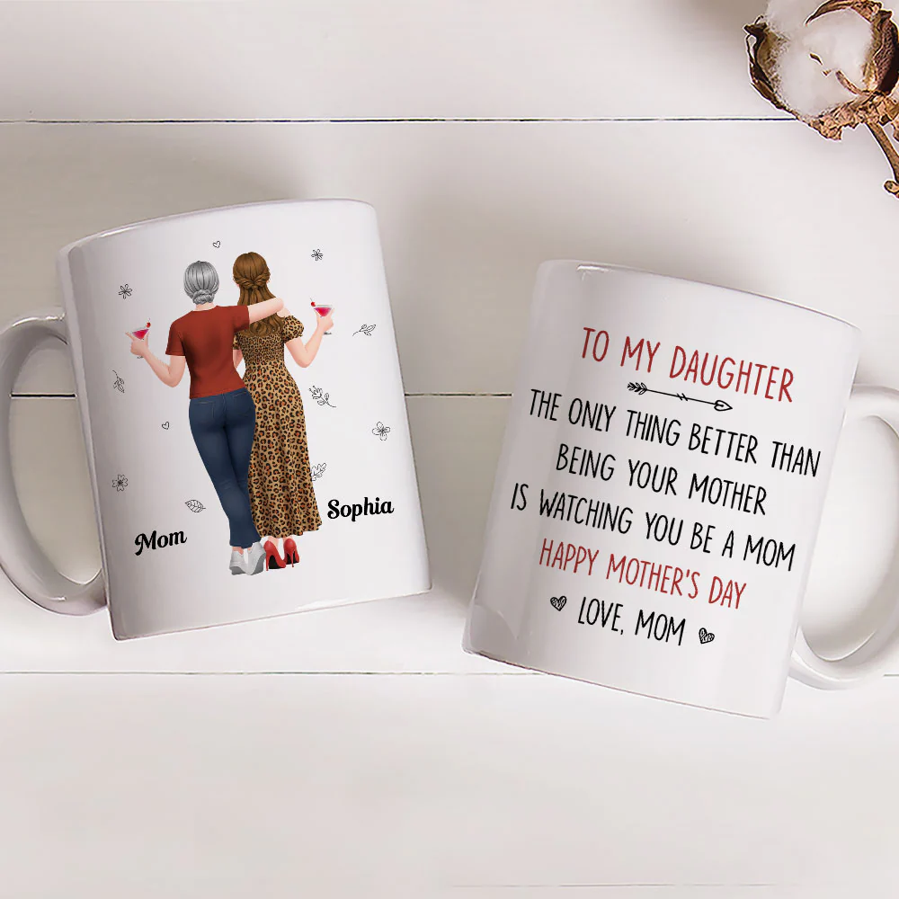 Better Than Being Your Mother - Personalized Custom Coffee Mug - Image 3