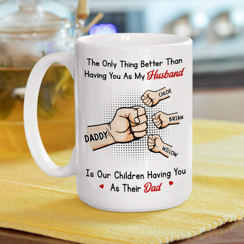 Better Than My Husband - Personalized Custom Coffee Mug - Image 6