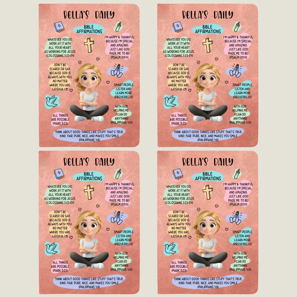 Bible Affirmations - Personalized Custom Leather Journal - Image 12