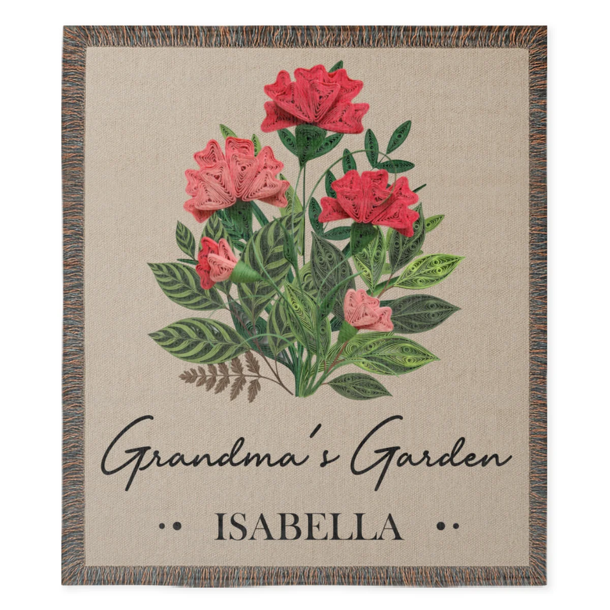 Birth Month Grandma - Personalized Custom Fleece Blanket - Image 5