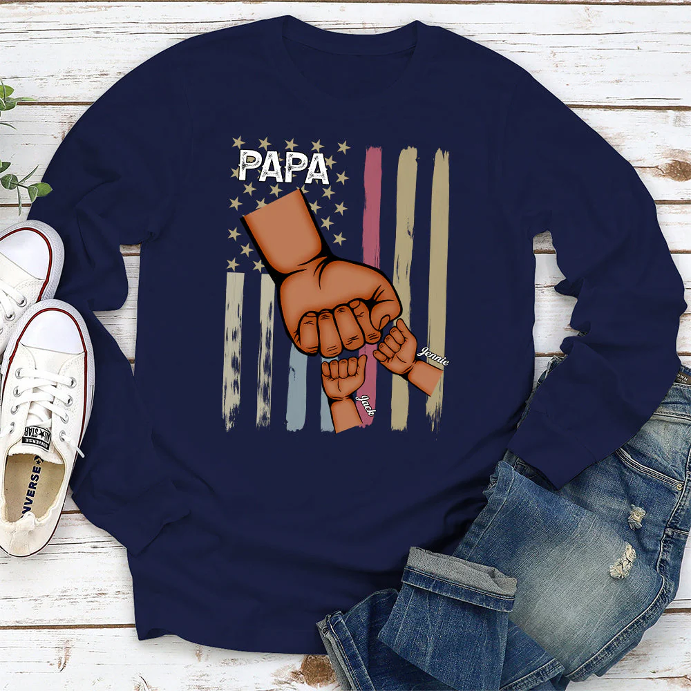 Dad Grandpa And Kids - Personalized Custom Shirt - Image 5