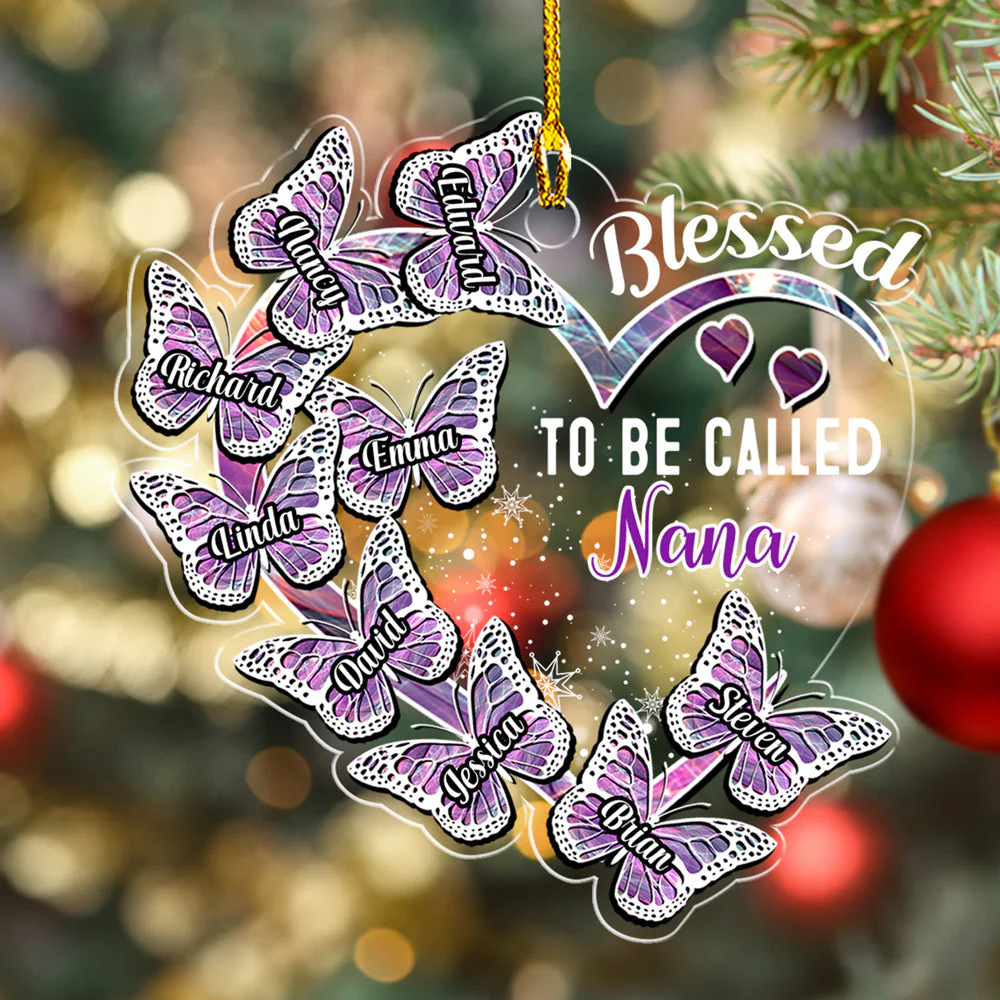 Blessed Mimi -  Personalized Custom Acrylic Ornament - Image 4