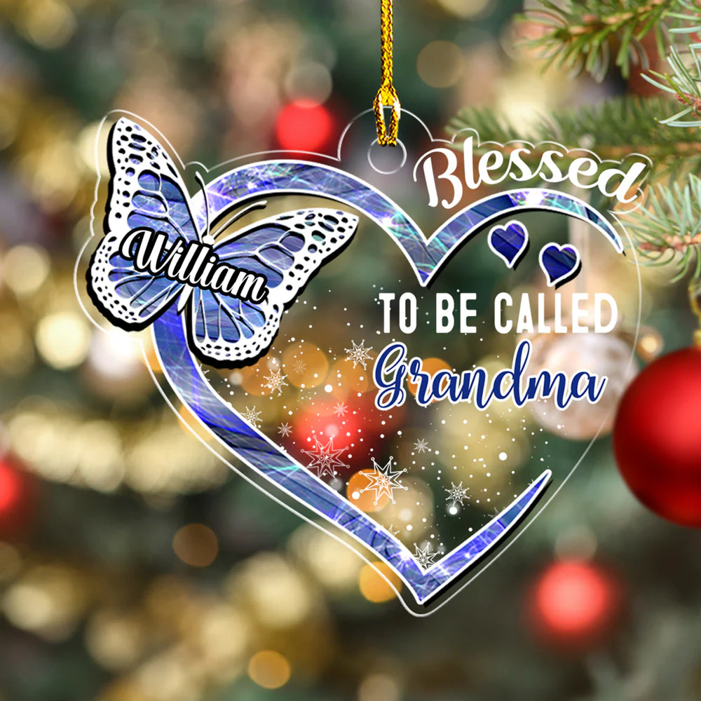 Blessed Mimi -  Personalized Custom Acrylic Ornament - Image 5