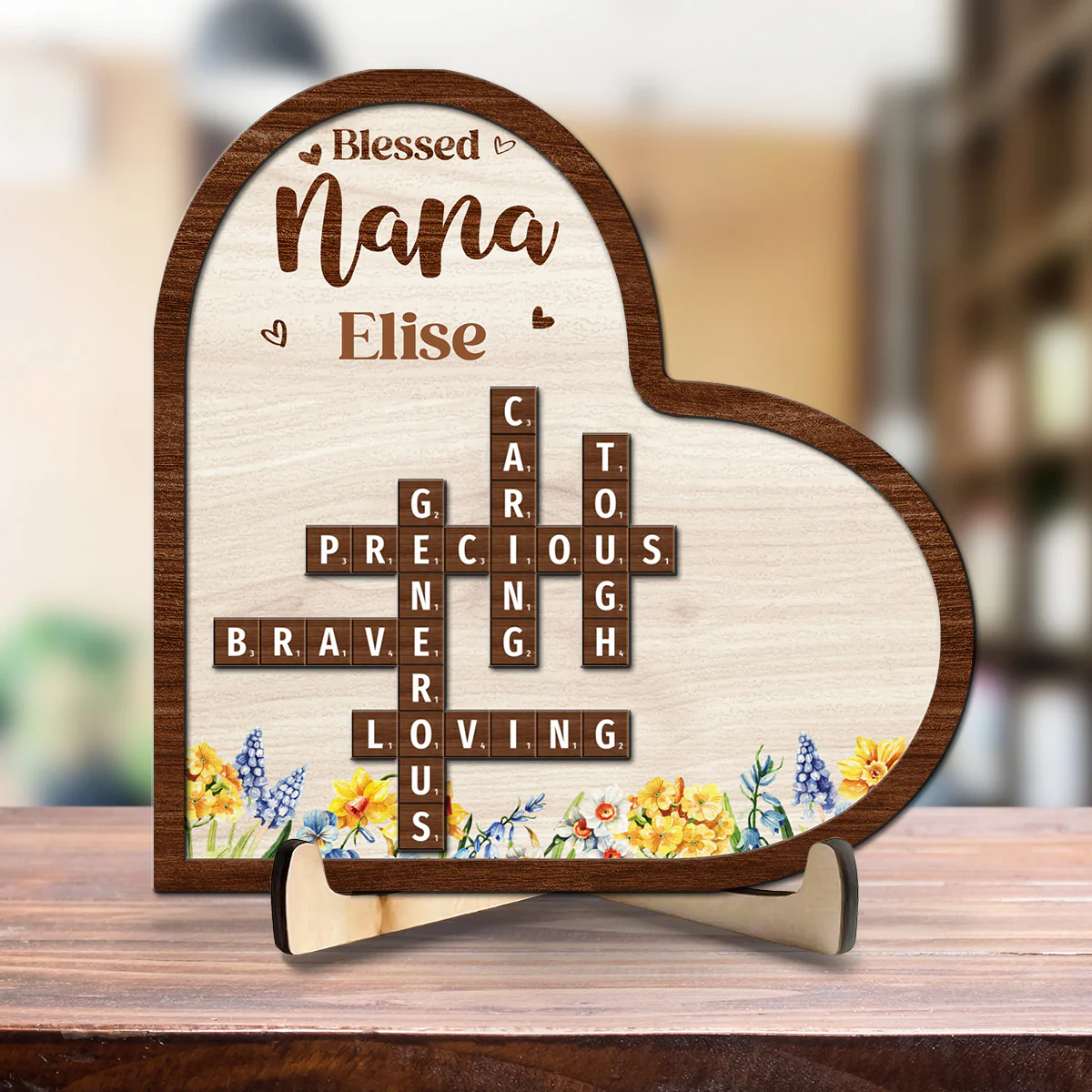 Blessed Mom Grandma - Personalized Custom Wooden Plaque - Image 2