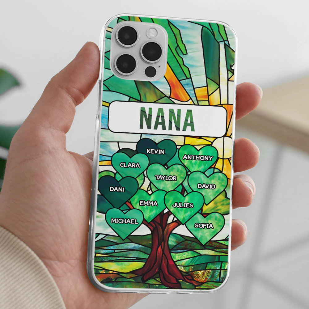 Blessed To Be Called Grandma - Personalized Custom Phone Case - Image 4