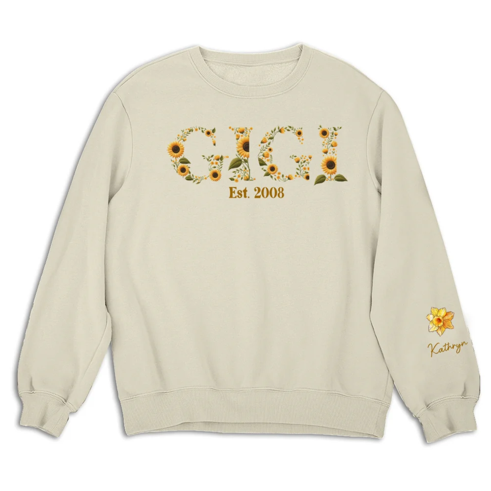 Blessed To Be Called Grandma - Personalized Custom Sweatshirt - Image 10