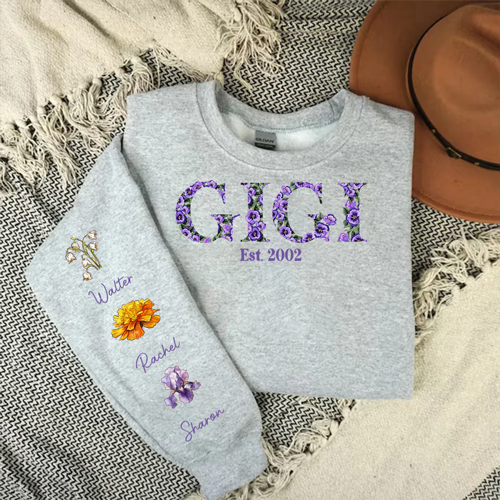 Blessed To Be Called Grandma - Personalized Custom Sweatshirt - Image 6