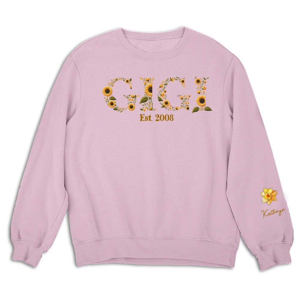 Blessed To Be Called Grandma - Personalized Custom Sweatshirt - Image 9