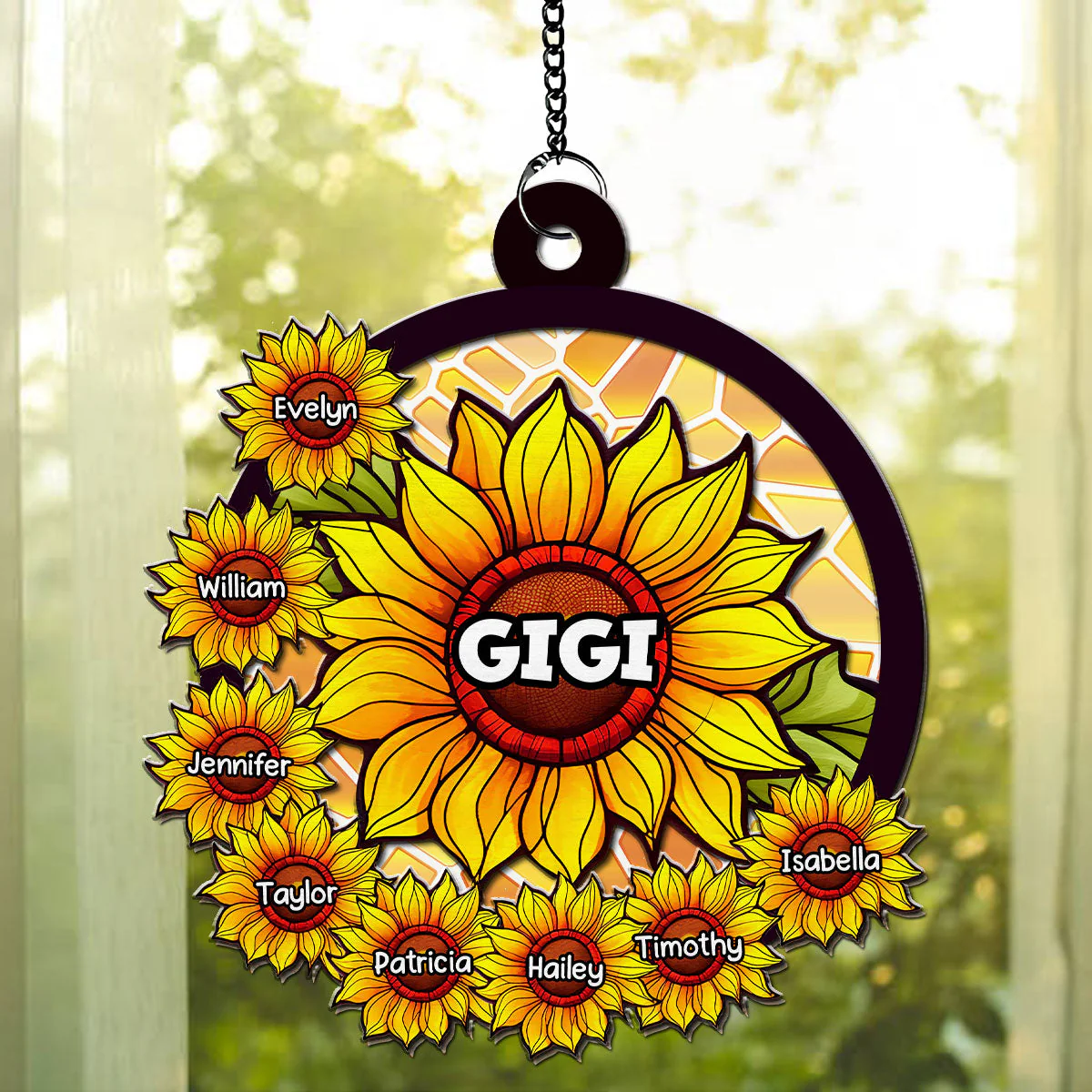 Blessed To Be Called Grandmother - Personalized Custom Suncatcher - Image 3