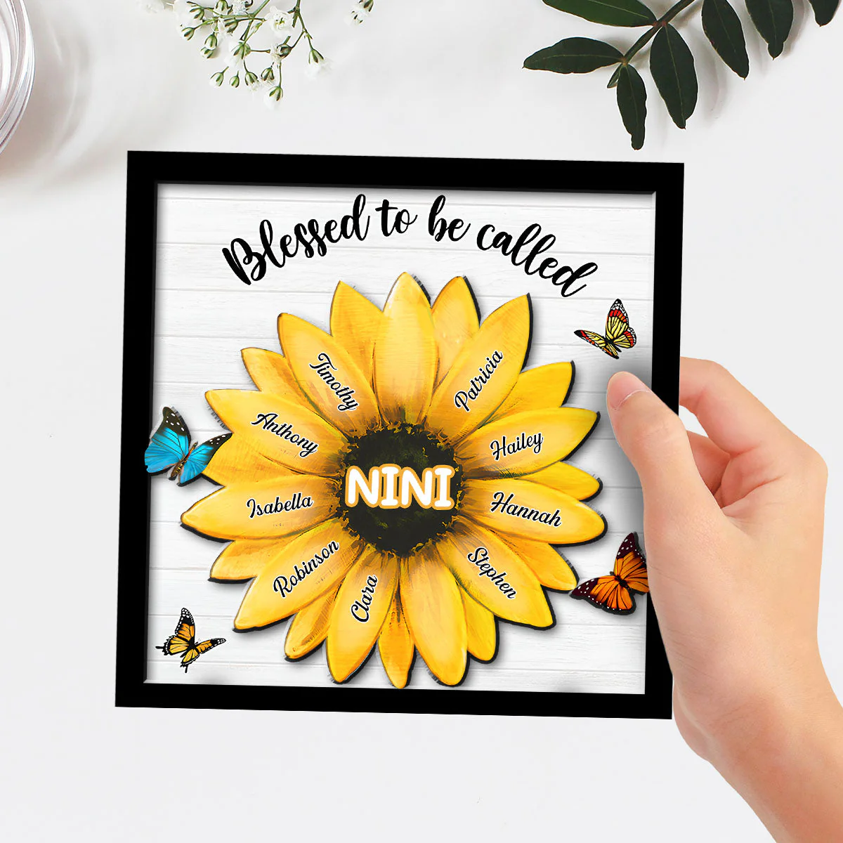 Blessed To Be Called - Personalized Wooden Plaque - Image 2