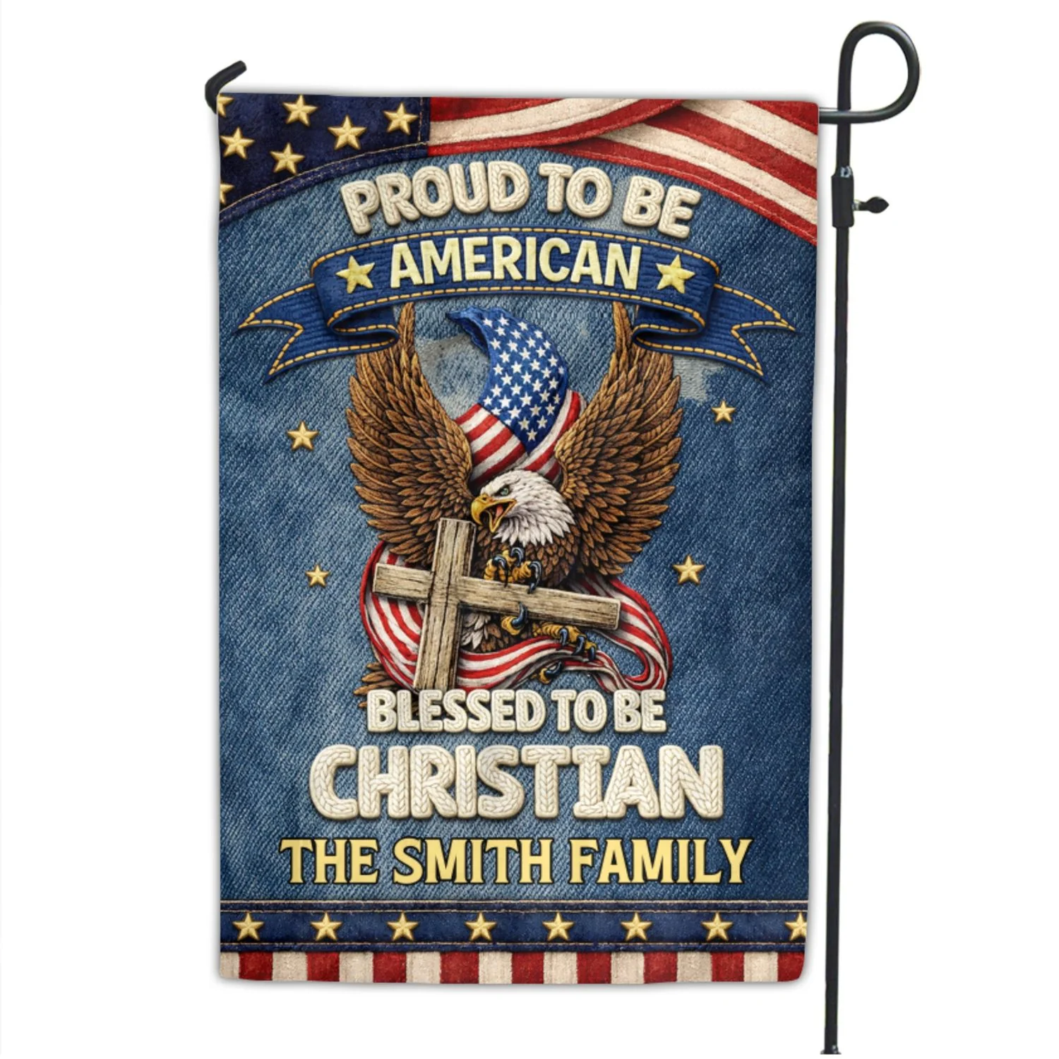Blessed To Be Christian - Personalized Custom Flag - Image 6