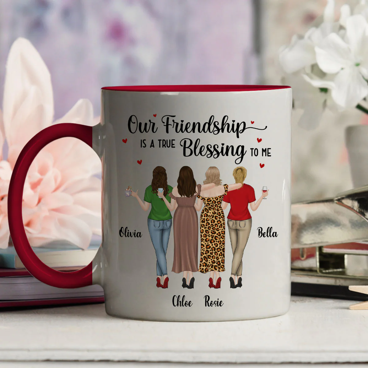 Blessing To Me - Personalized Custom Accent Mug - Image 5
