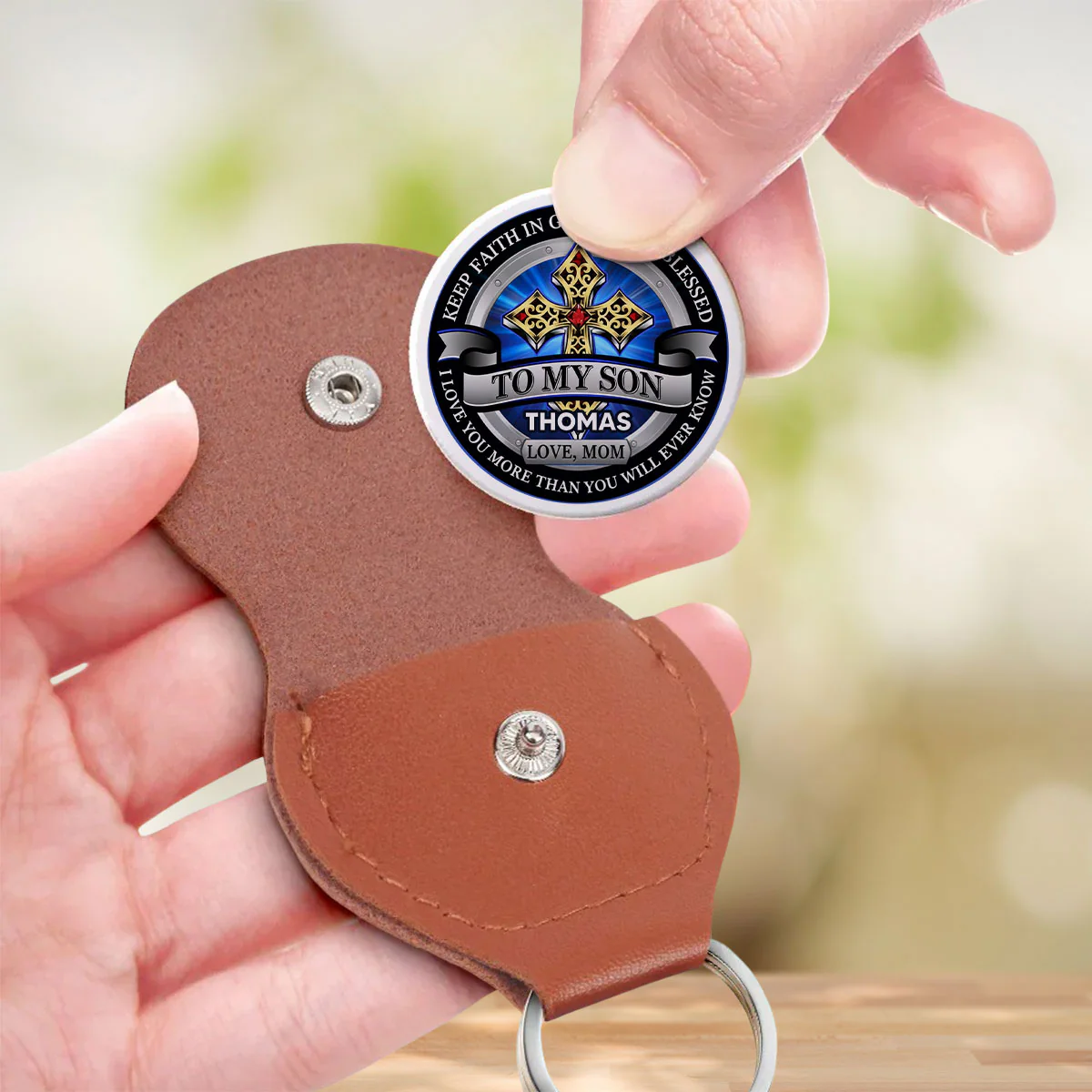 Blessings And Love From Parent - Personalized Custom Pocket Hug - Image 3