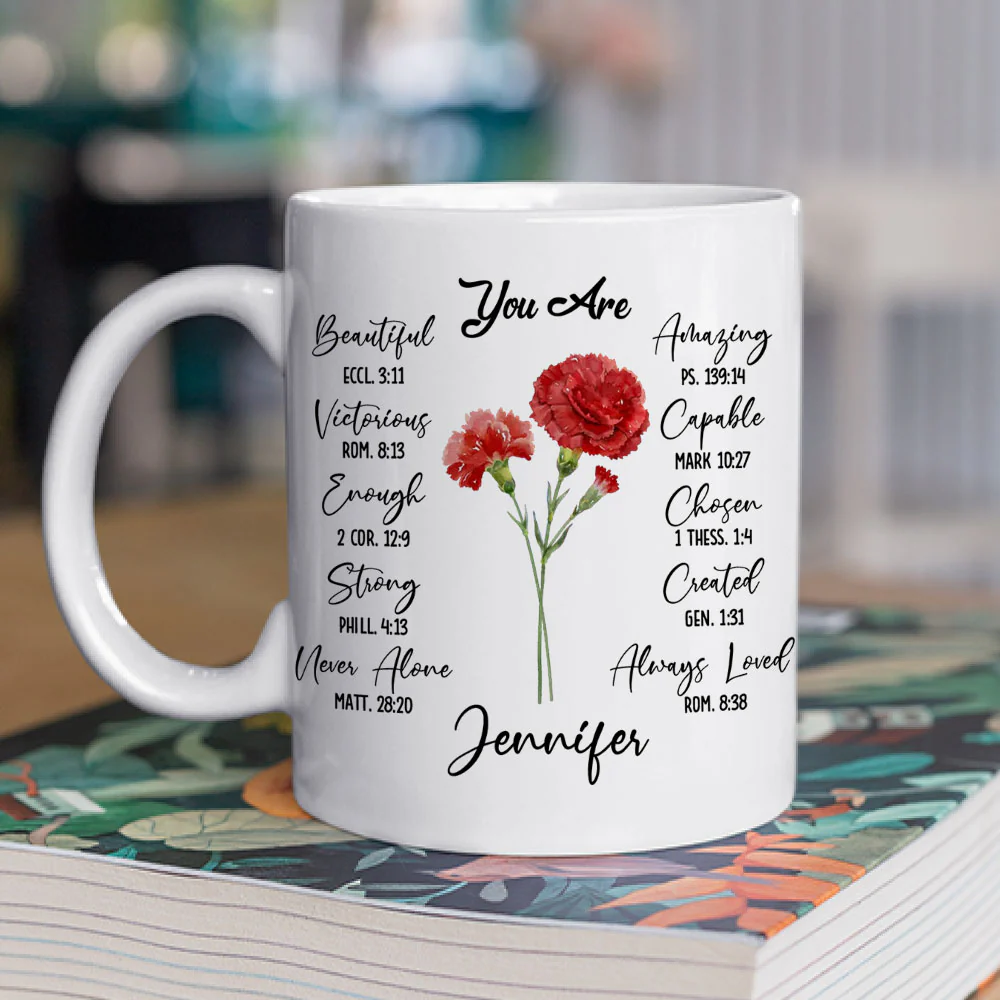 Bloom Where You Are Planted - Personalized Custom Mug - Image 2