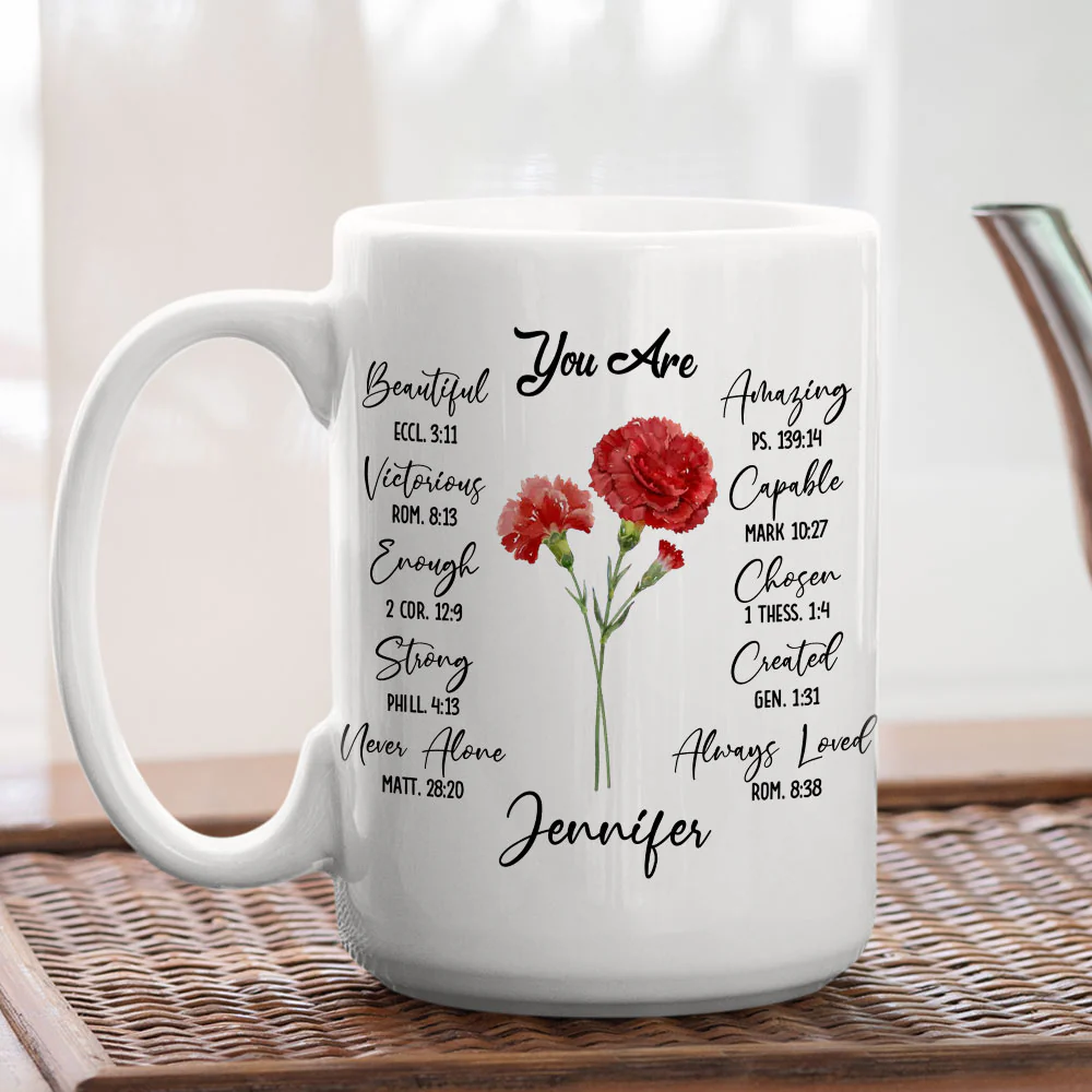 Bloom Where You Are Planted - Personalized Custom Mug - Image 4