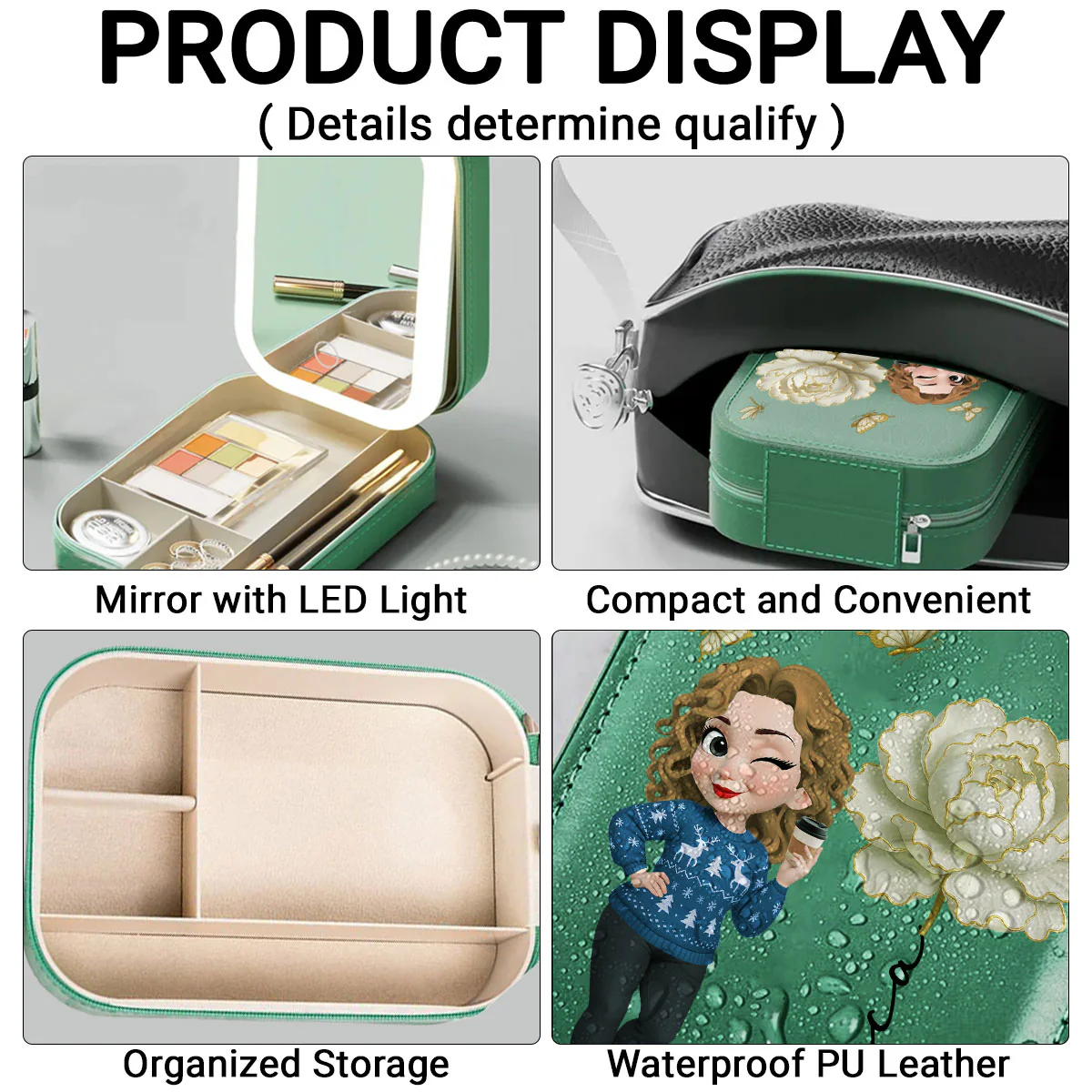 Bloom Within - Personalized Custom Jewelry Box With LED Mirror - Image 3
