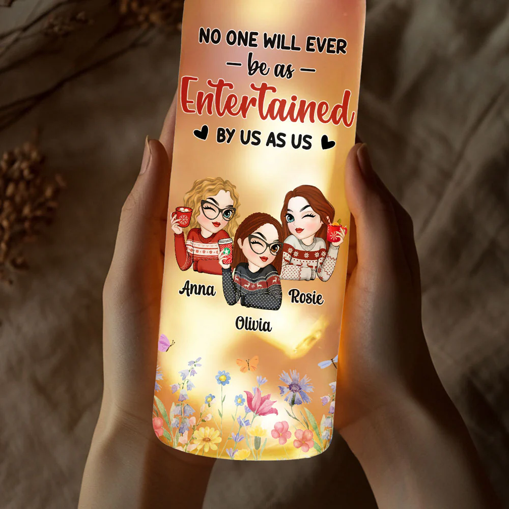Blooming Friendship - Personalized Custom Bottle Lamp - Image 3