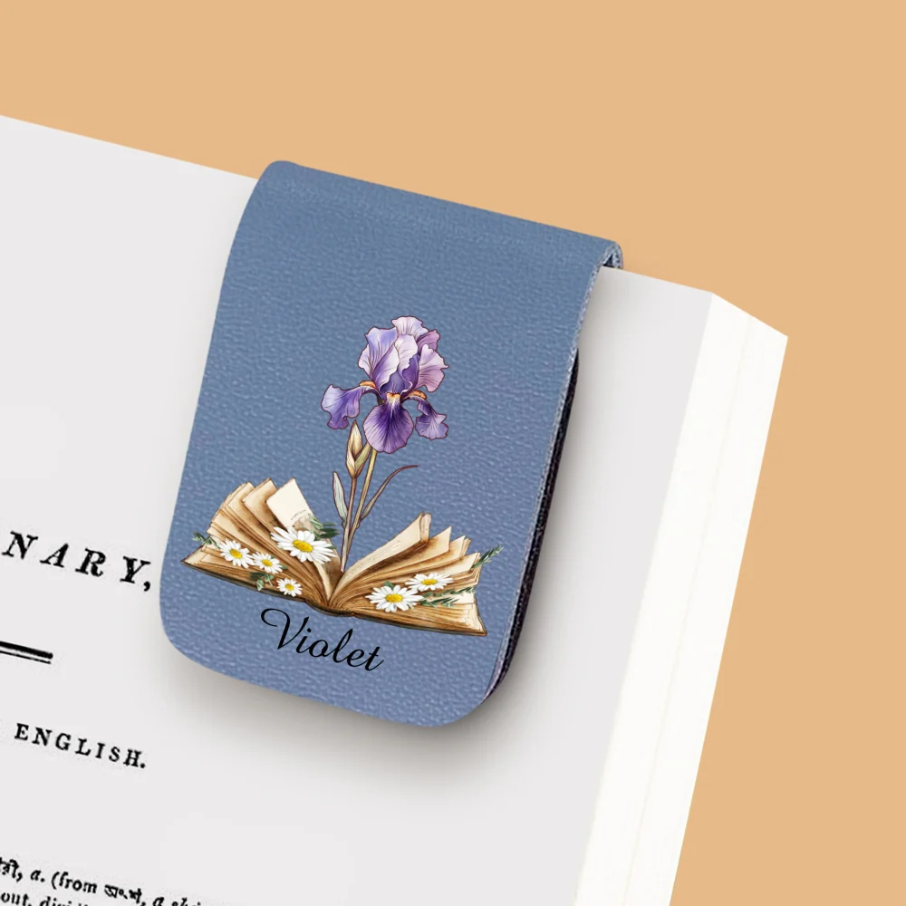 Blooming In Pages - Personalized Custom Leather Bookmark - Image 8