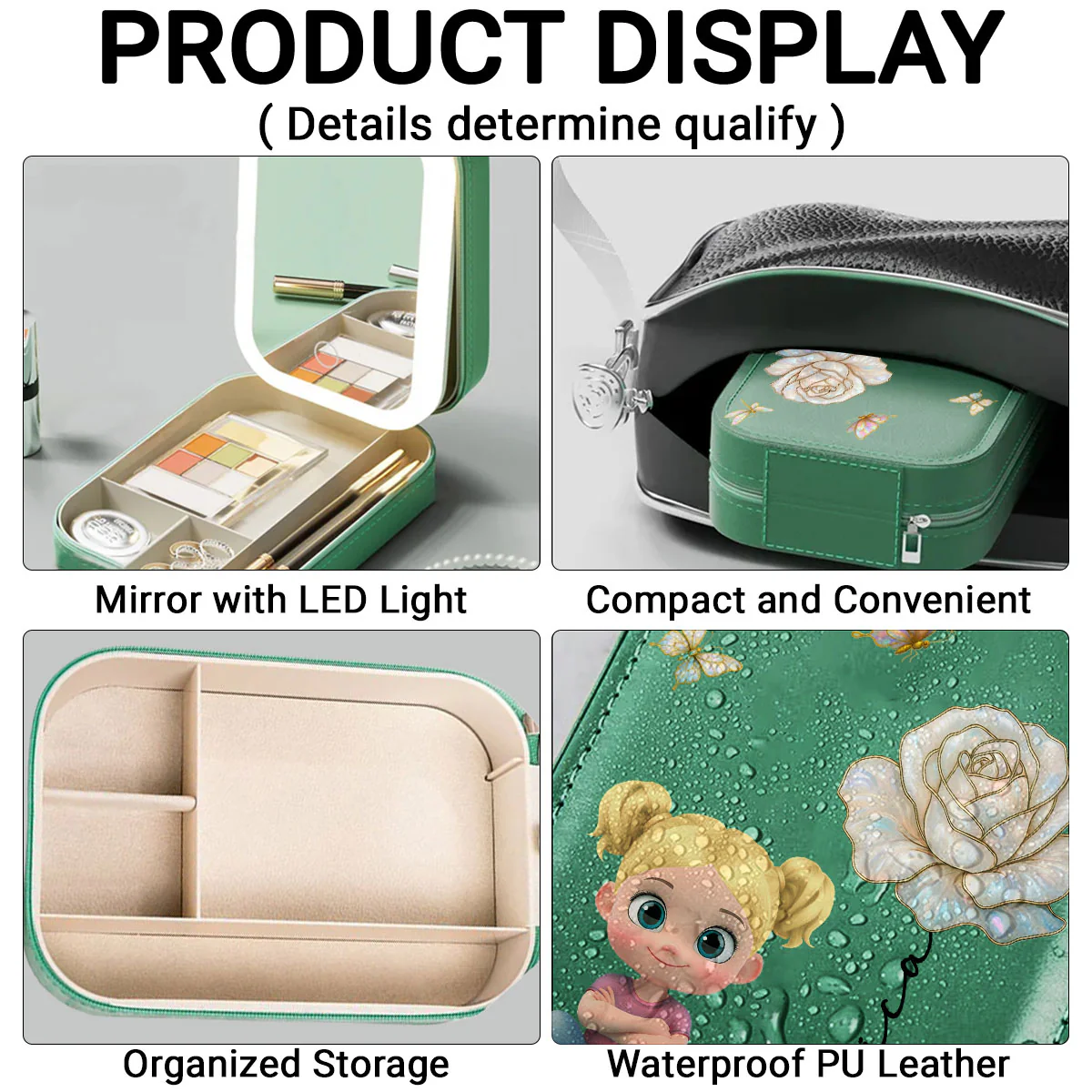 Blooming Soul - Personalized Custom Jewelry Box With LED Mirror - Image 5