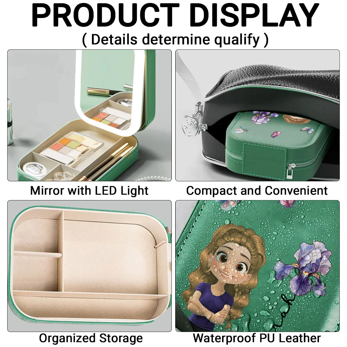 Blossomed Soul - Personalized Custom Jewelry Box With LED Mirror - Image 5