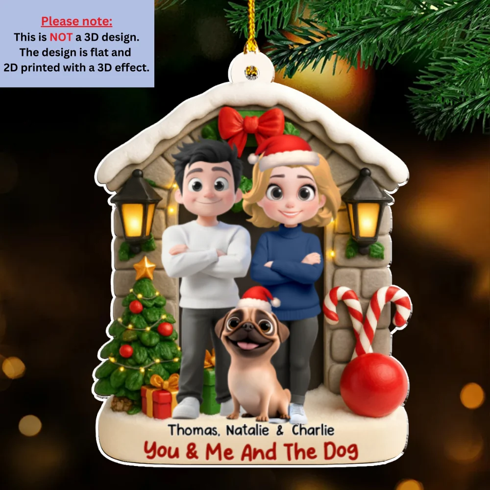 Bond Of Love - Personalized Custom 3D Effect Acrylic Ornament - Image 7