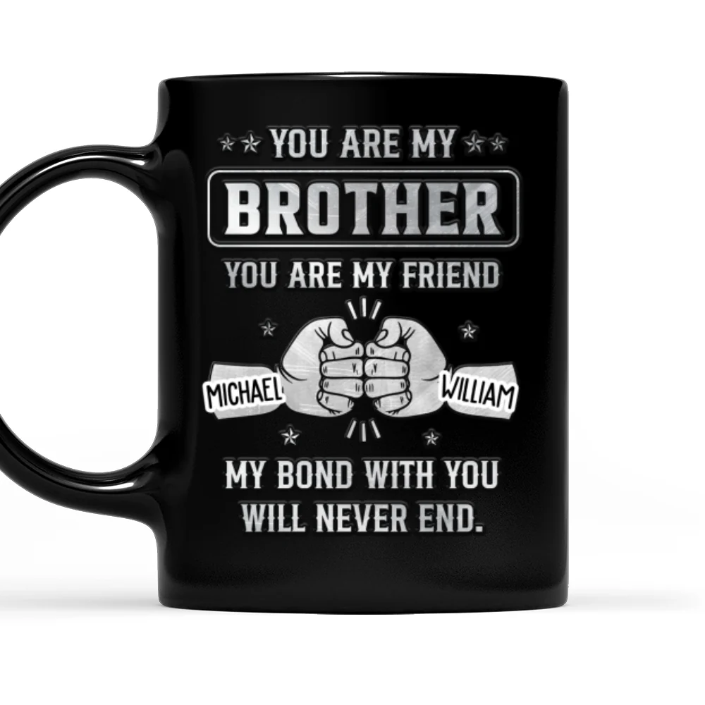 Bond With Bro - Personalized Custom Coffee Mug - Image 6
