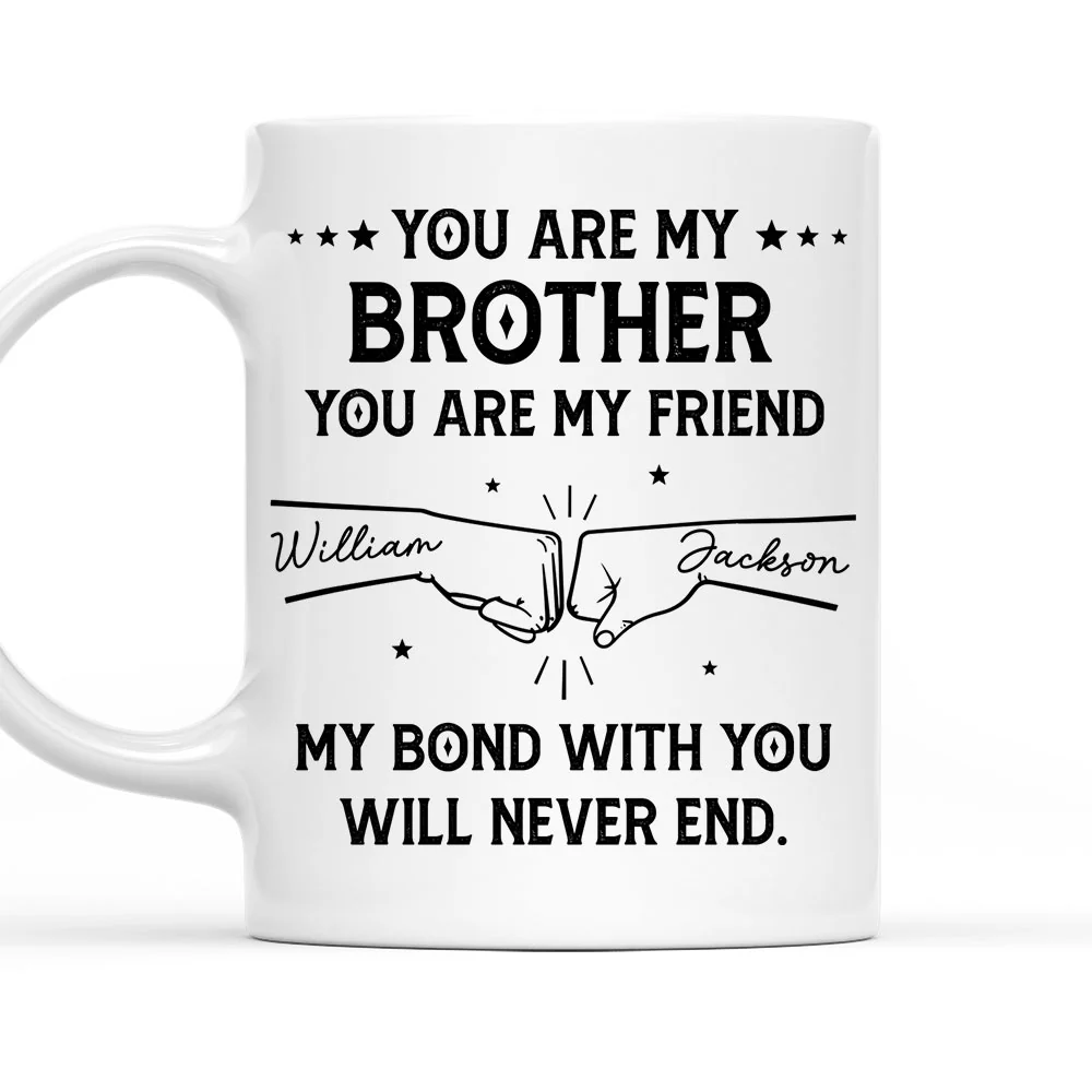 Bond With Brothers - Personalized Custom Coffee Mug