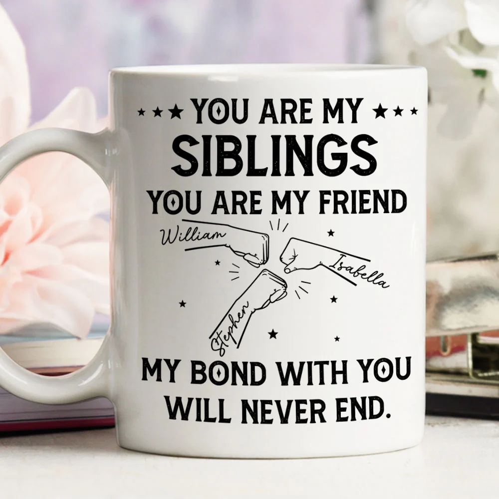 Bond With Brothers - Personalized Custom Coffee Mug - Image 4