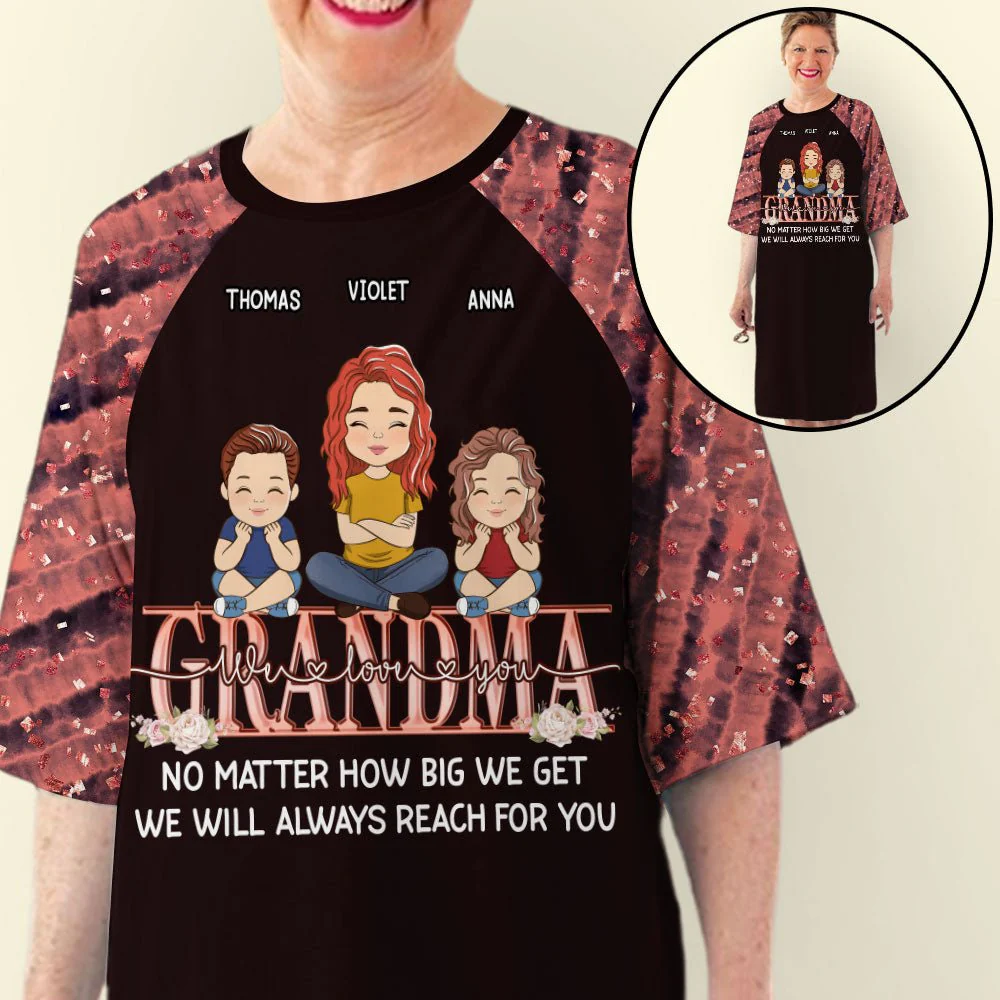 Bonding Together - Personalized Custom 3/4 Sleeve Dress - Image 2