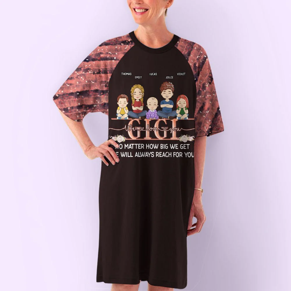Bonding Together - Personalized Custom 3/4 Sleeve Dress - Image 5